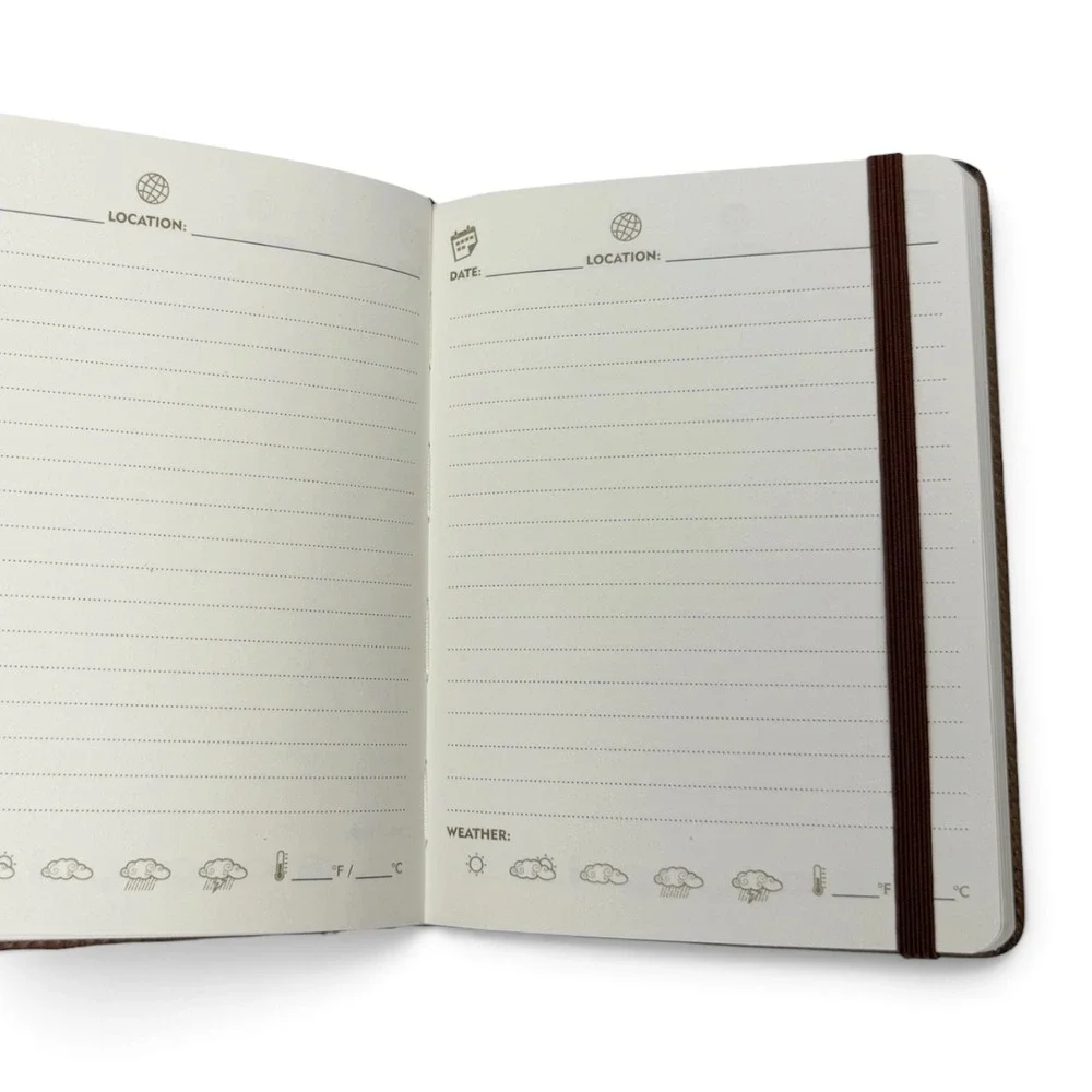 Peter Pauper Press Page-A-Day Artisan Travel Journal Brown 176 Pages New